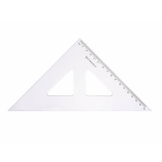 Trojuholník, transparentný