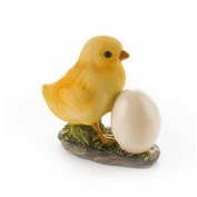VETRO-PLUS Kuriatko s vajíčkom polyresin 10,5x6x11,5 cm